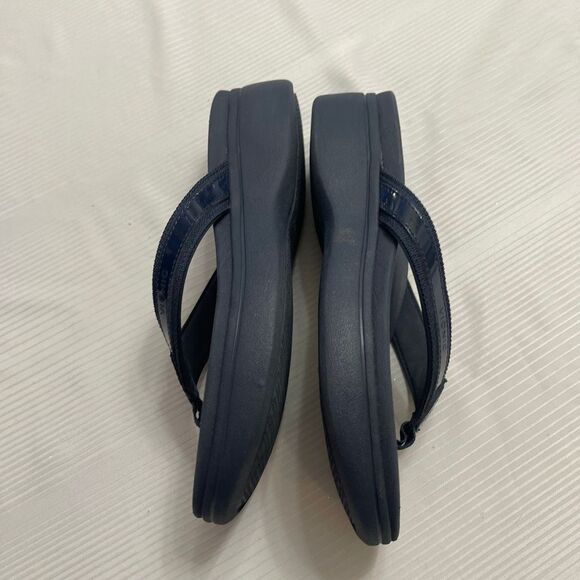 Vionic High Tide Navy Blue Flip Flops Size 7 - Picture 8 of 9